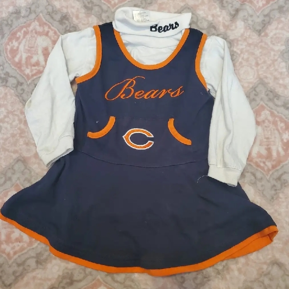 Bears Navy Blue and Orange Dress